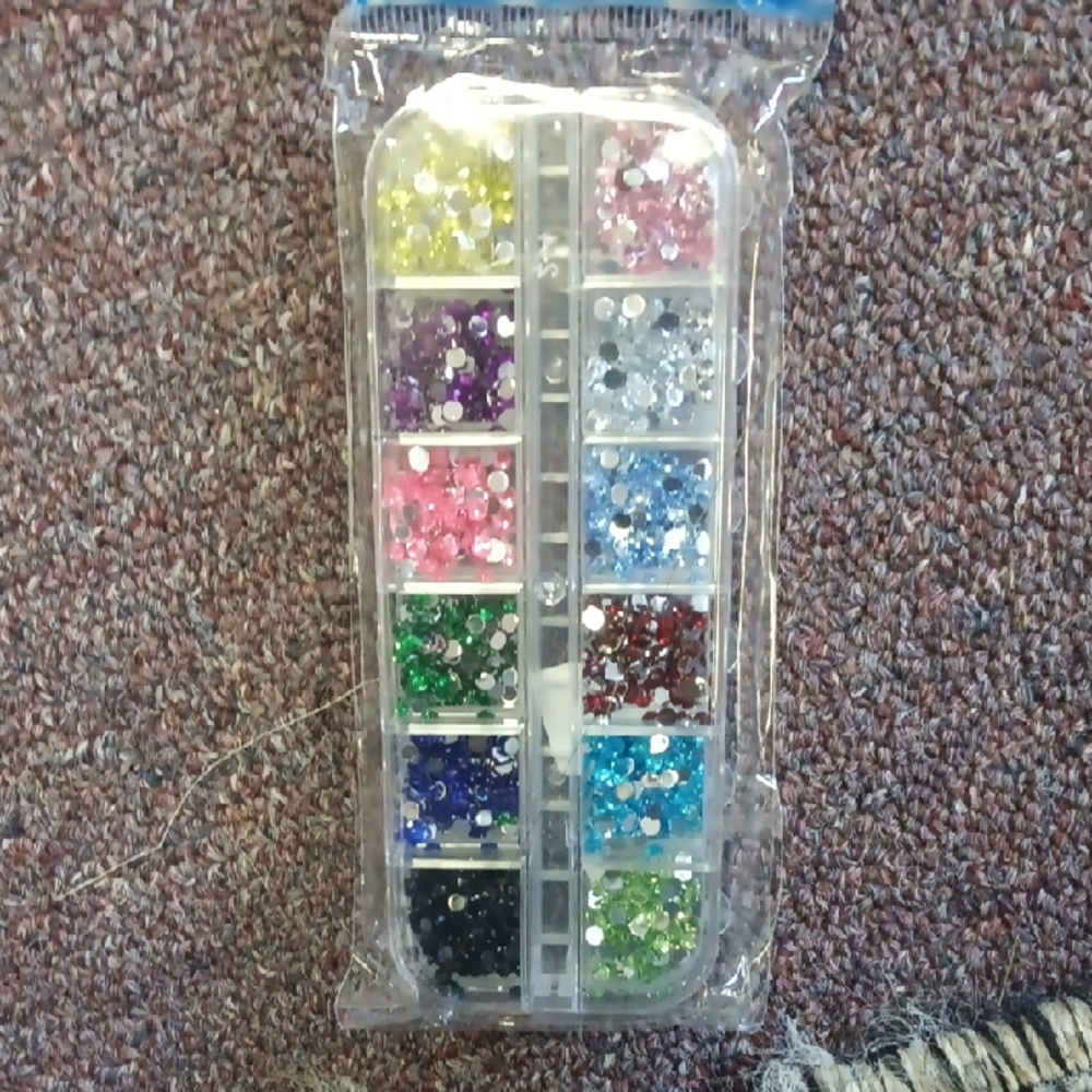 Multicolor Rhinestone Decoration Kit for Cell Phones